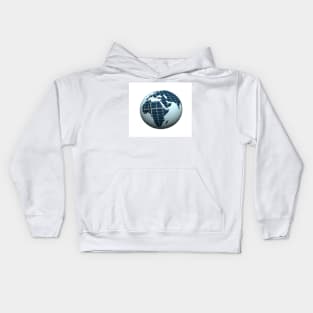 Solar panel planet Kids Hoodie